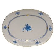 Herend - Chinese Bouquet Blue AB Oval Platter 37cm