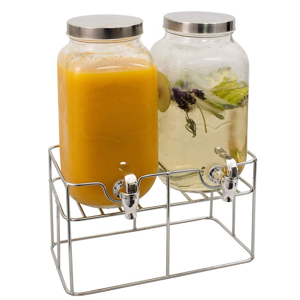 Serroni Fresco Valencia Twin Beverage Dispensers w/ Stand Peter's