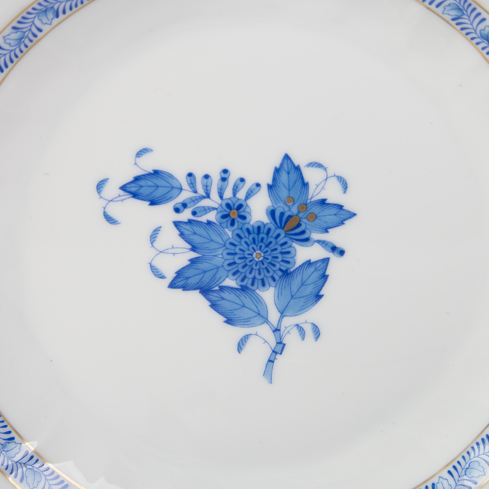 Herend Chinese Bouquet Blue AB Place Setting 6pce Peter's of Kensington