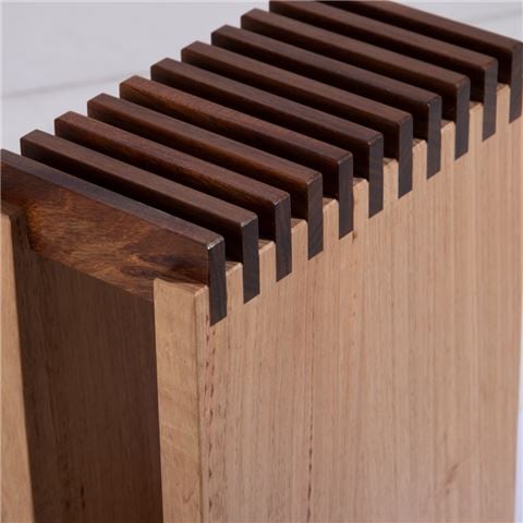 Big Chop - Tas Oak/Blackwood Knife Block Grain