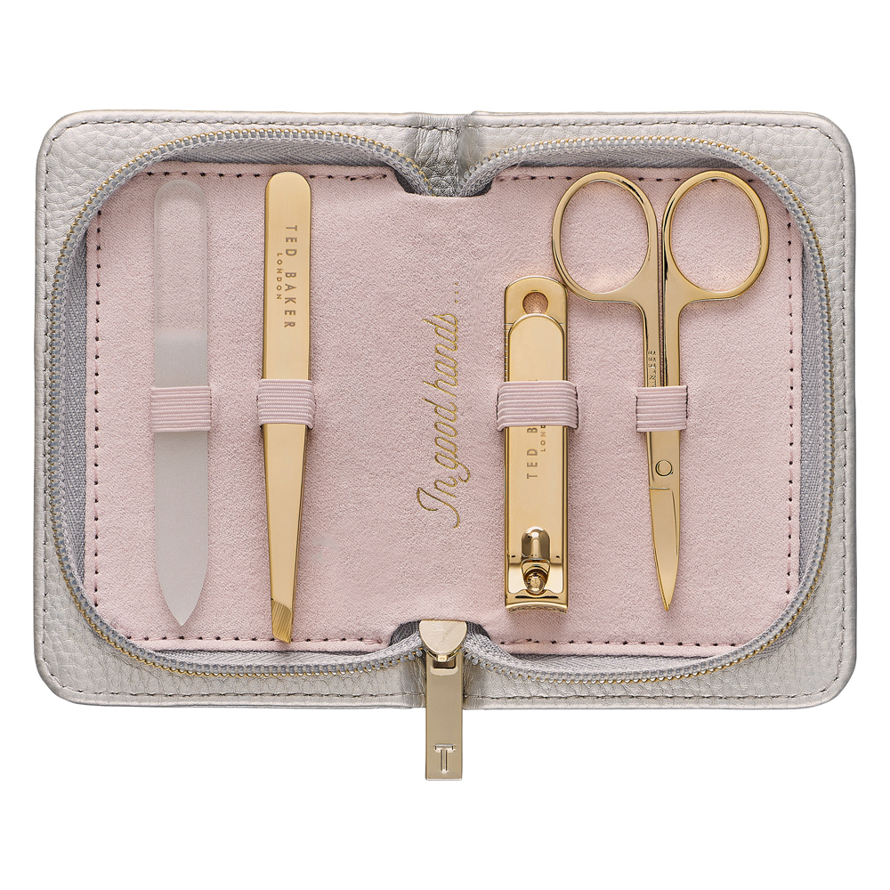 Ted Baker Manicure Kit Silver 4pce Peter's of Kensington