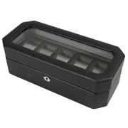 Wolf - Windsor Watch Box For Five Watches Black