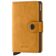 Secrid - Vintage Leather Mini Wallet Ochre & Brown