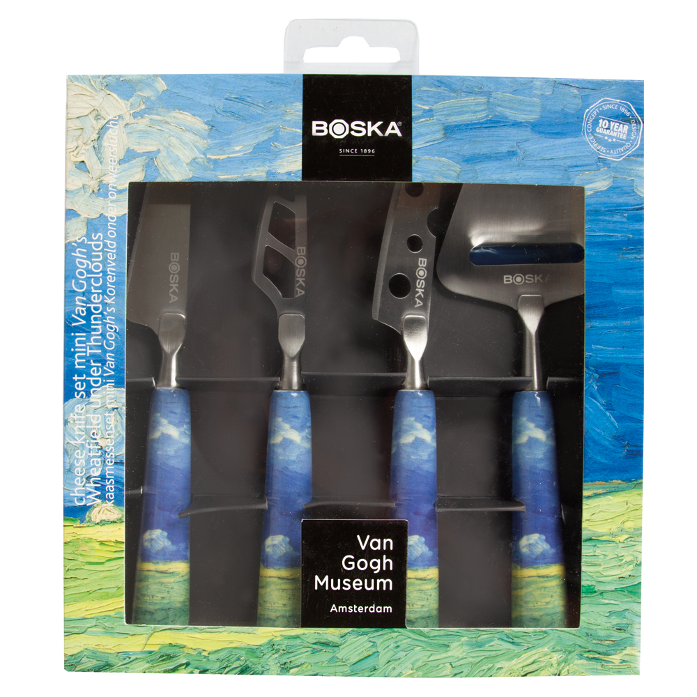 Boska Van Gogh Museum Cheese Knife Wheatfield Set 4pce Peter's of