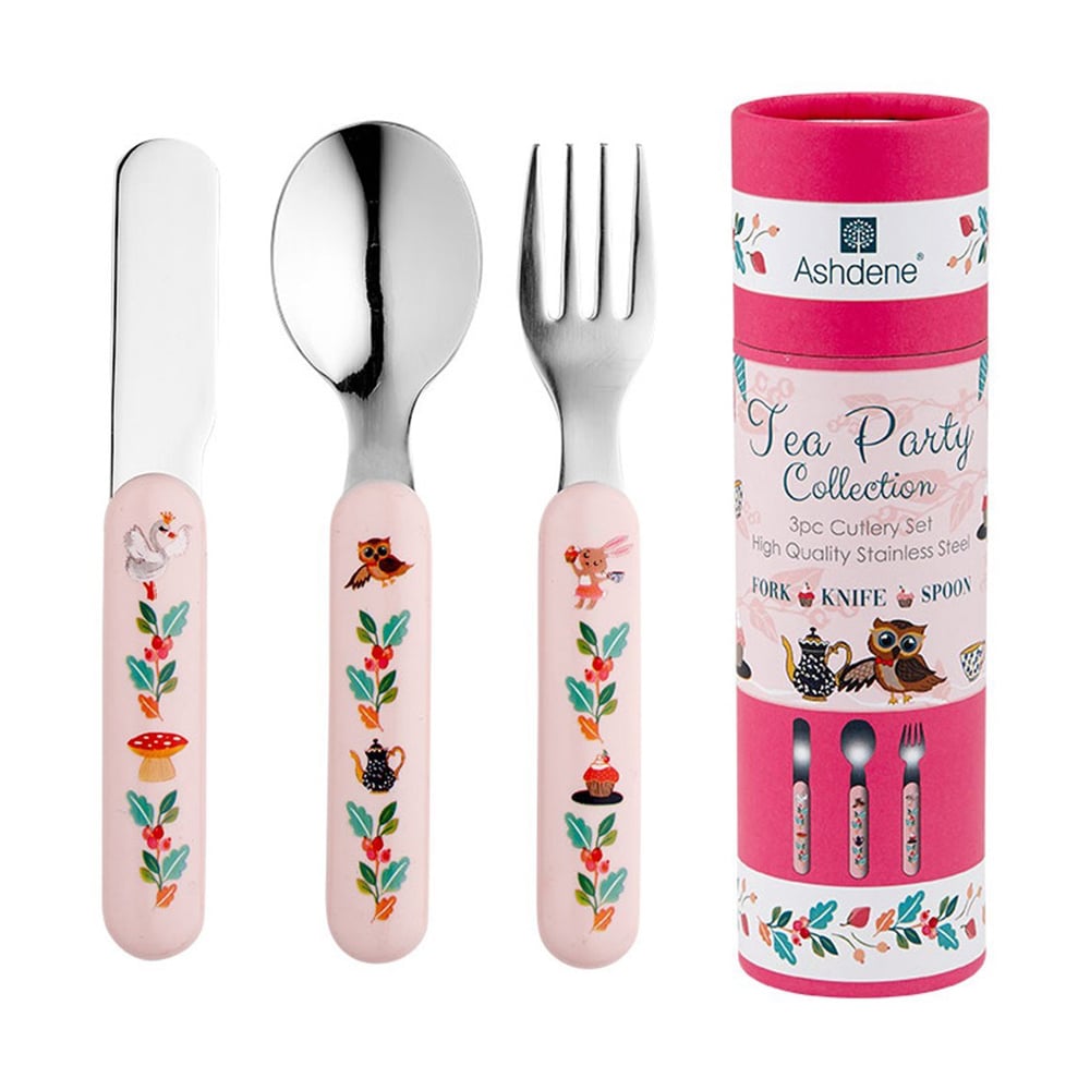 Ashdene - Kids Cutlery Set Tea Party 3pce | Peter's of Kensington