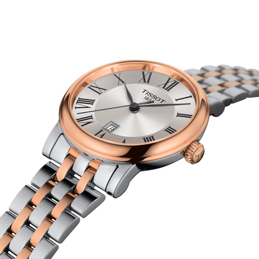 Tissot Carson Premium Lady Rose Gold and Silver Watch 30mm Peter's