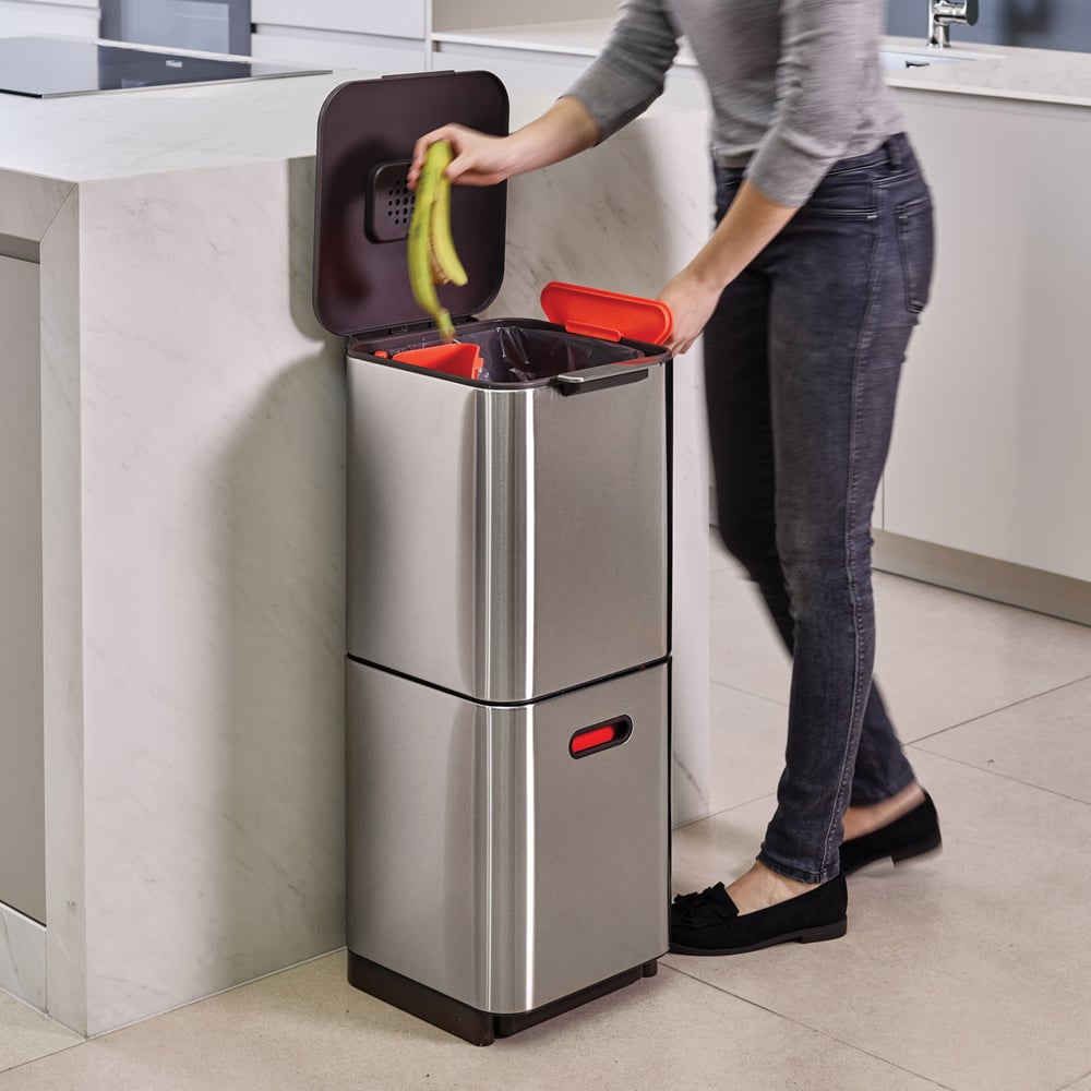 Joseph Joseph Totem Waste & Recycling S/Steel Bin 40L Peter's of