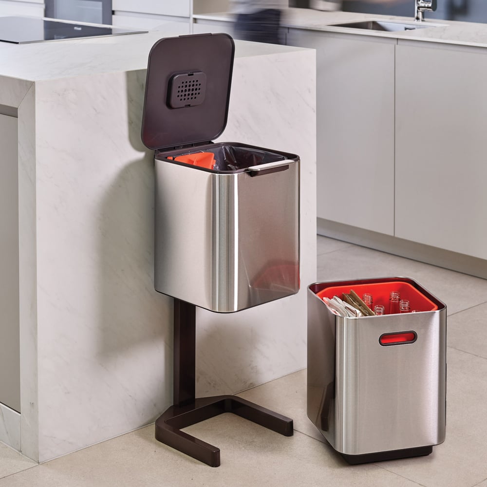 Joseph Joseph Totem Waste & Recycling S/Steel Bin 40L Peter's of