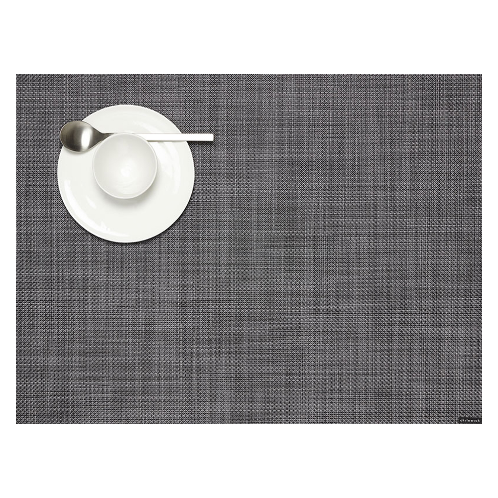Chilewich Mini Basketweave Placemat Cool Grey Peter's of Kensington