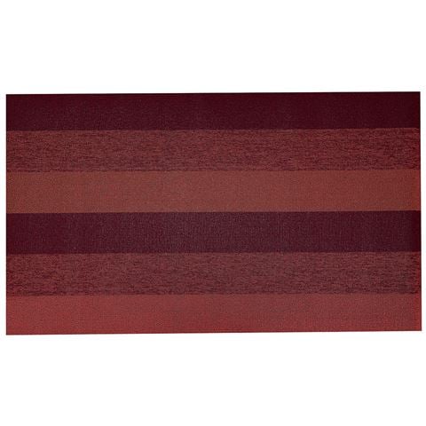 Chilewich - Marble Stripe Shag In/Out Ruby 91x152cm