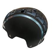 Kidzamo - Skate Helmet Black With Silver Stars Small