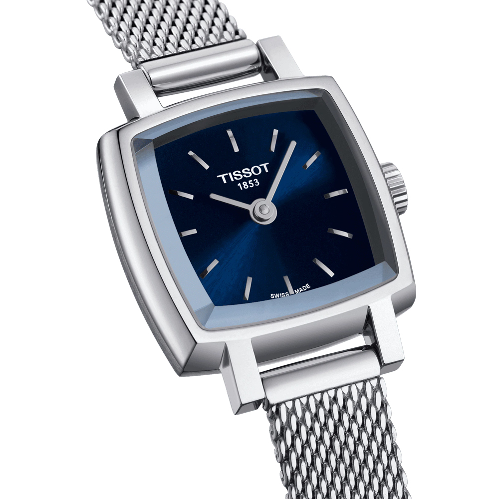 Tissot Lovely Square S/Steel with Blue Dial Watch 20mm Peter's of