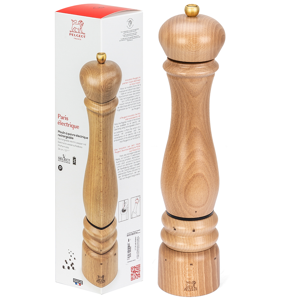 NEW Peugeot Paris Electric Pepper Mill Natural 34cm | eBay