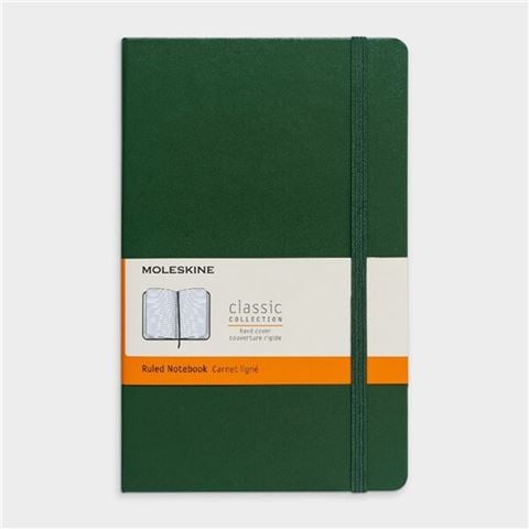 Moleskine Classic Hard Cover XL Ruled NB Myrtle Green - Peter's of Kensington