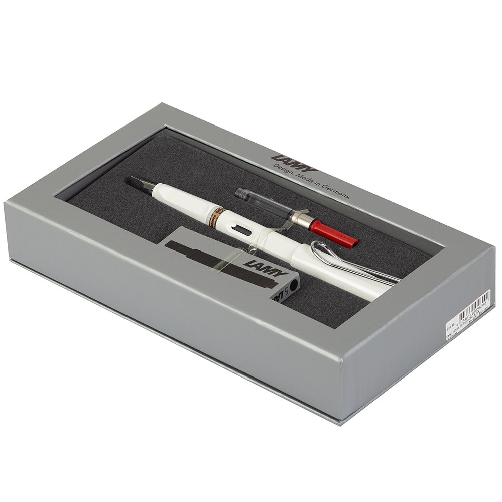 Lamy Safari Fountain Pen Gift Pack White Peter's of Kensington