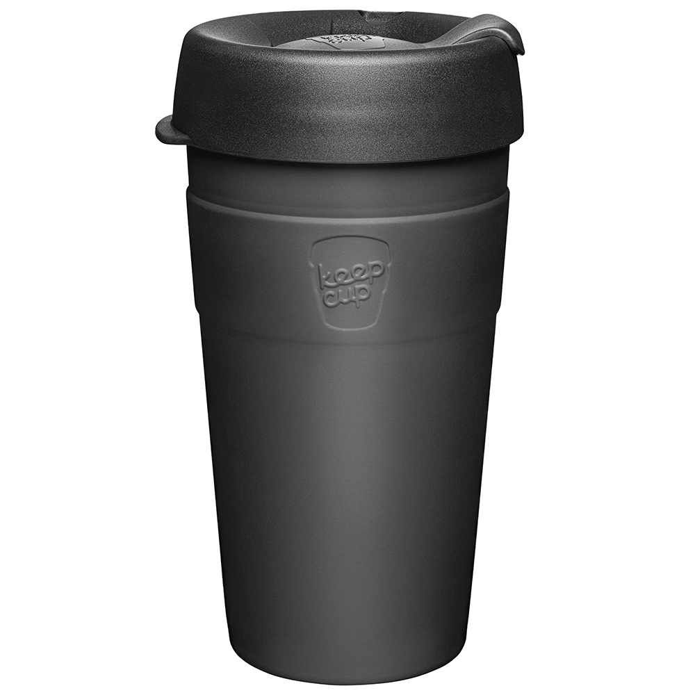 Keepcup Thermal Reusable Coffee Cup Black 454ml Peter's of Kensington