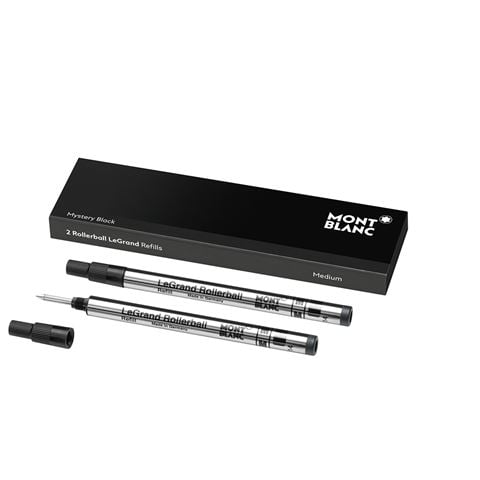 MONTBLANC - Rollerball LeGrand Refill Med. Mystery Black 2pc