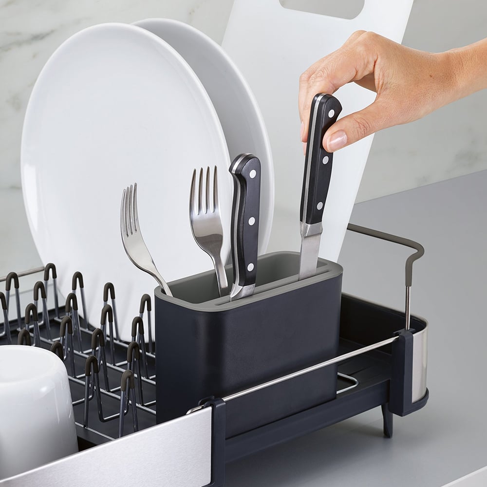 Joseph Joseph Expandable Dish Rack Drainer Grey Peter's of Kensington
