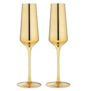 Tempa - Aurora Champagne Glass Gold Set 2pce