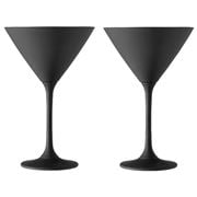 Tempa - Aurora Martini Glass Matte Black Set 2pce