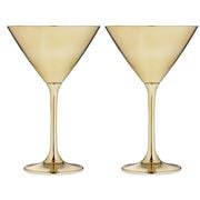 Tempa - Aurora Martini Glass Gold Set 2pce