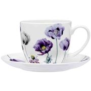 Ashdene - AWM Collection Purple Poppies Teacup & Saucer 230m