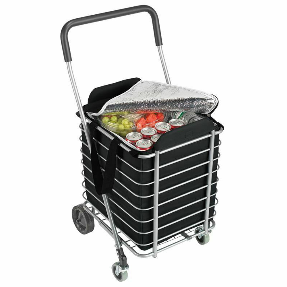 Polder Superlight Shopping Cart with Insulated Bag 2pce Peter's of