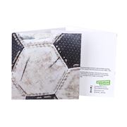 Sporting Nation - Worn Soccer Ball Greeting Card