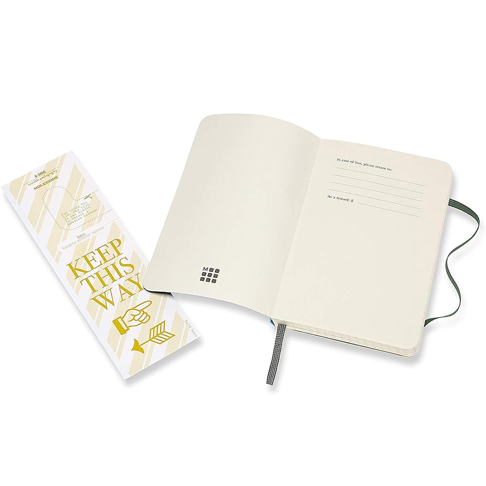 Moleskine Classic Soft Cvr. Grid Notebook Myrtle Pocket Peter's of