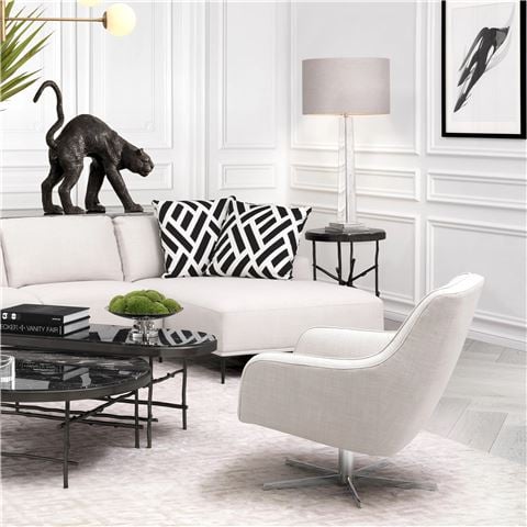 Vandenberg - Table Lamp Oasis Clear Crystal with Shade