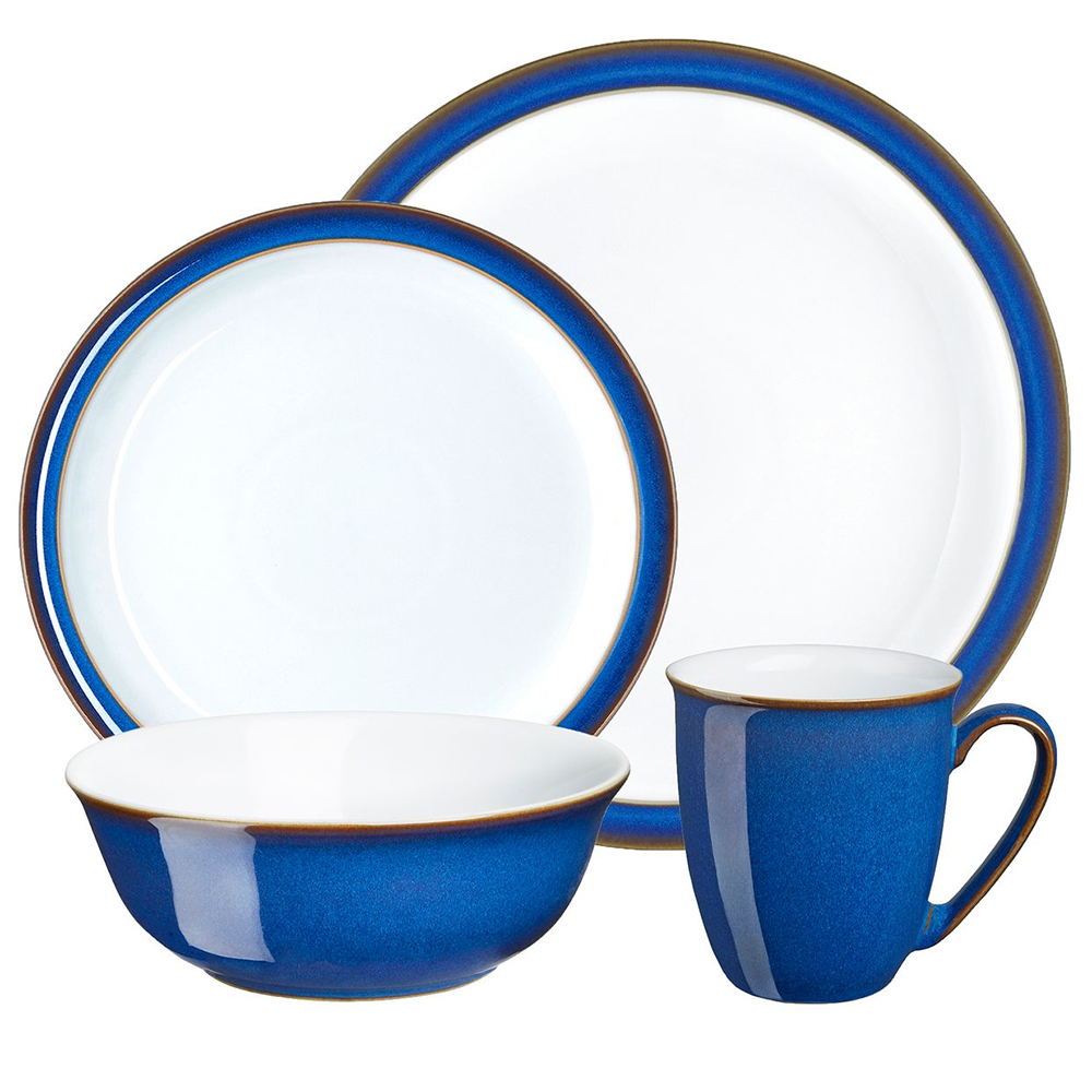 Denby Imperial Blue Tableware Set 16pce Peter's of Kensington