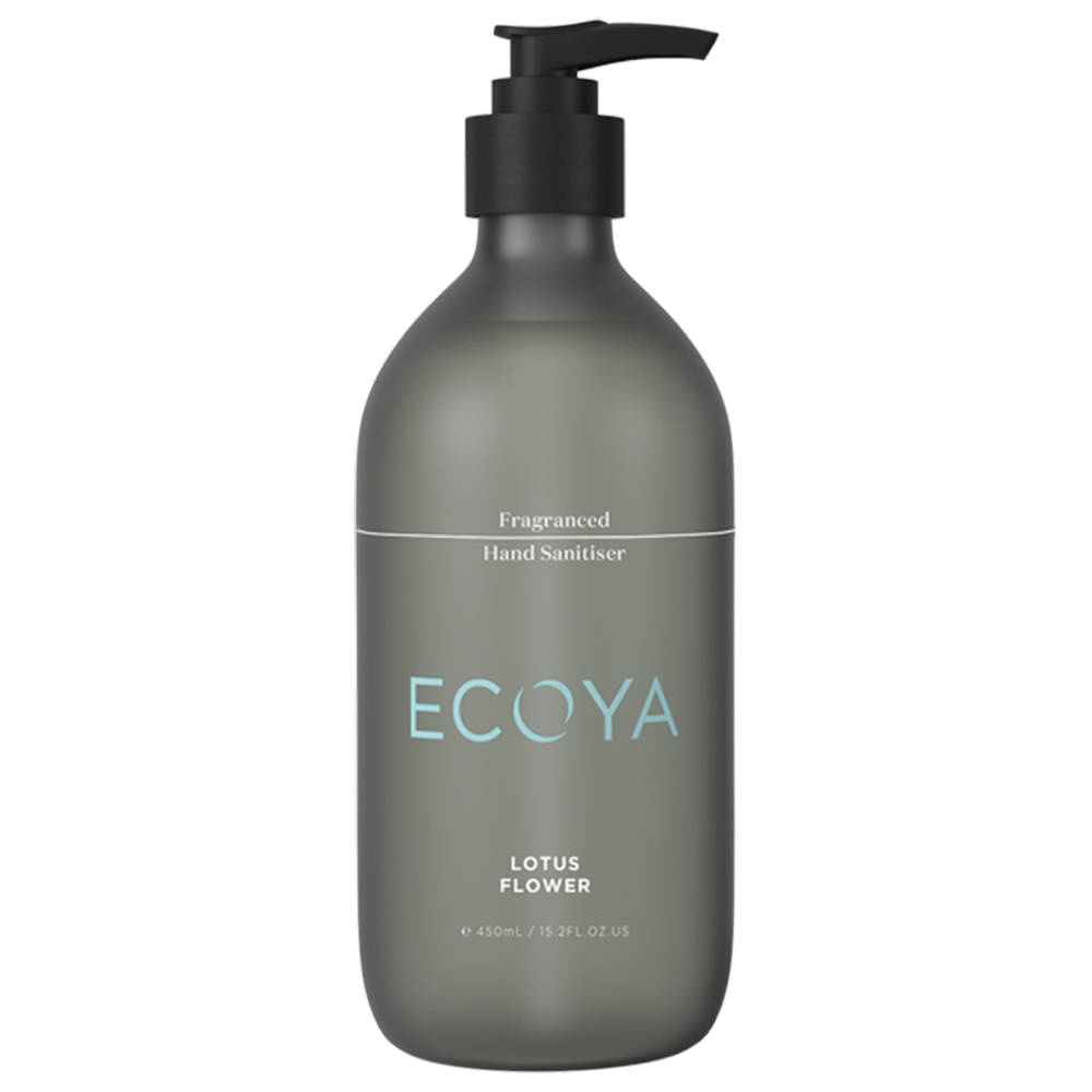 Ecoya Lotus Flower Fragranced Hand Sanitiser 450ml Peter's of