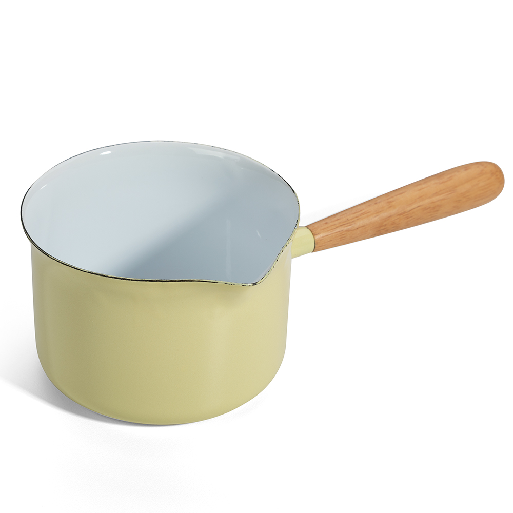 Falcon Butter Warmer Wood Handle Deluxe Yellow 650ml Peter's of