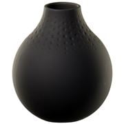 V&B - Collier Perle Vase Black Small Black