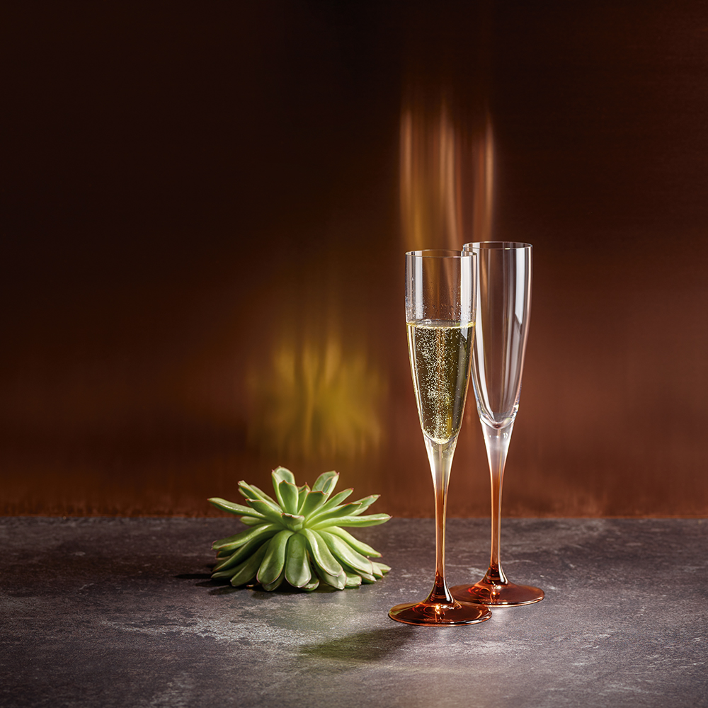 V&B Manufacture Glass Champagne Flute Set 2pce Peter's of Kensington