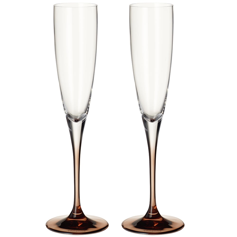 V&B Manufacture Glass Champagne Flute Set 2pce Peter's of Kensington