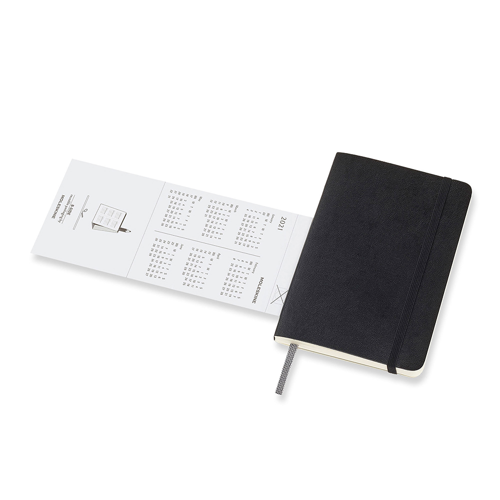 NEW Moleskine 2021 Weekly Diary Soft Cover Black Pocket eBay