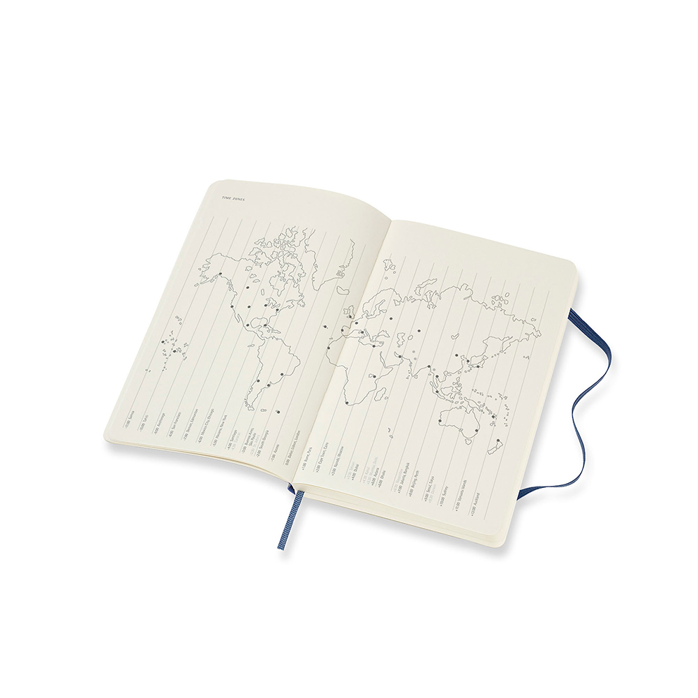 Moleskine 2021 Daily Diary Soft Cover Sapphire Blue Large Peter's