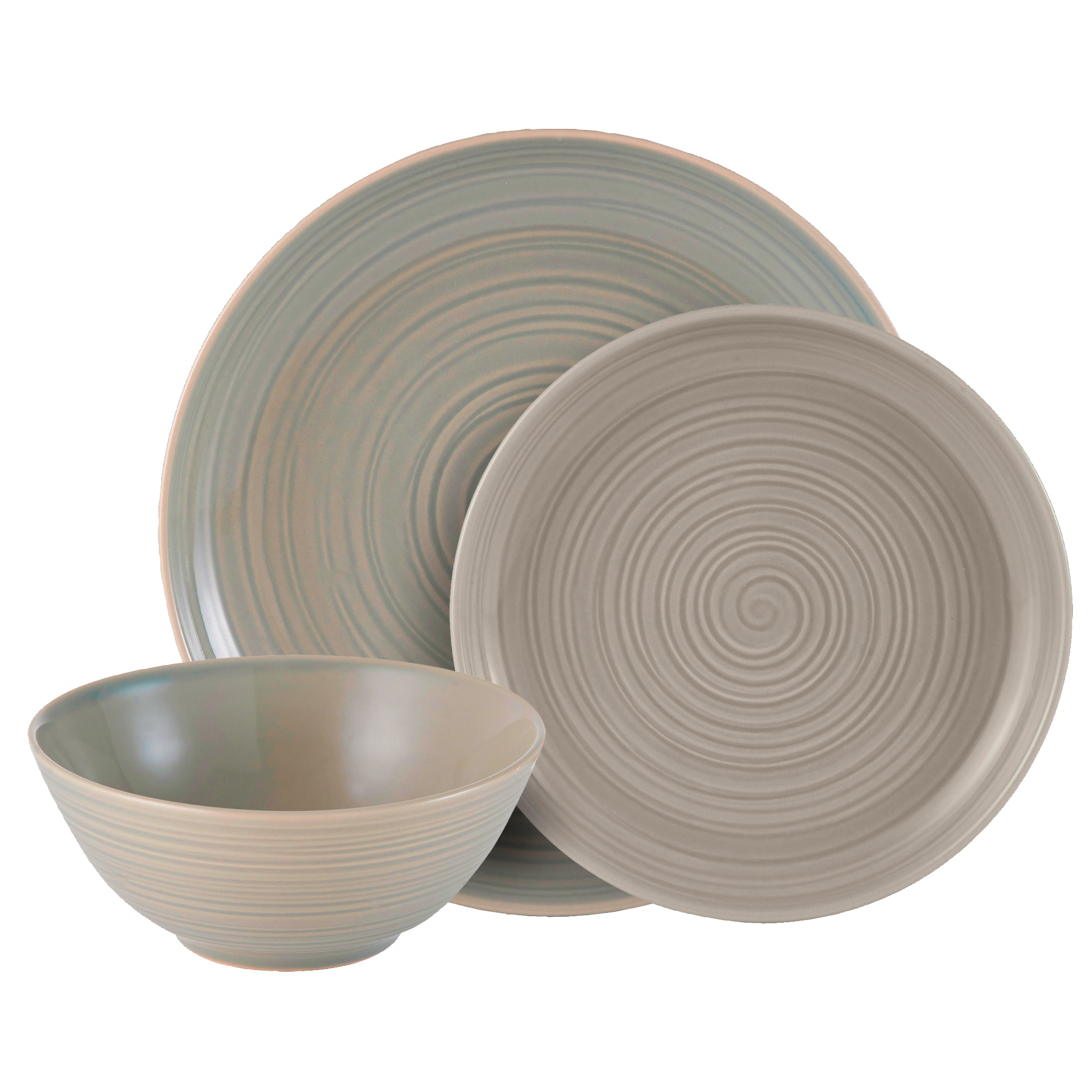 NEW Mason Cash William Mason Dinnerware Grey Set 12pce eBay