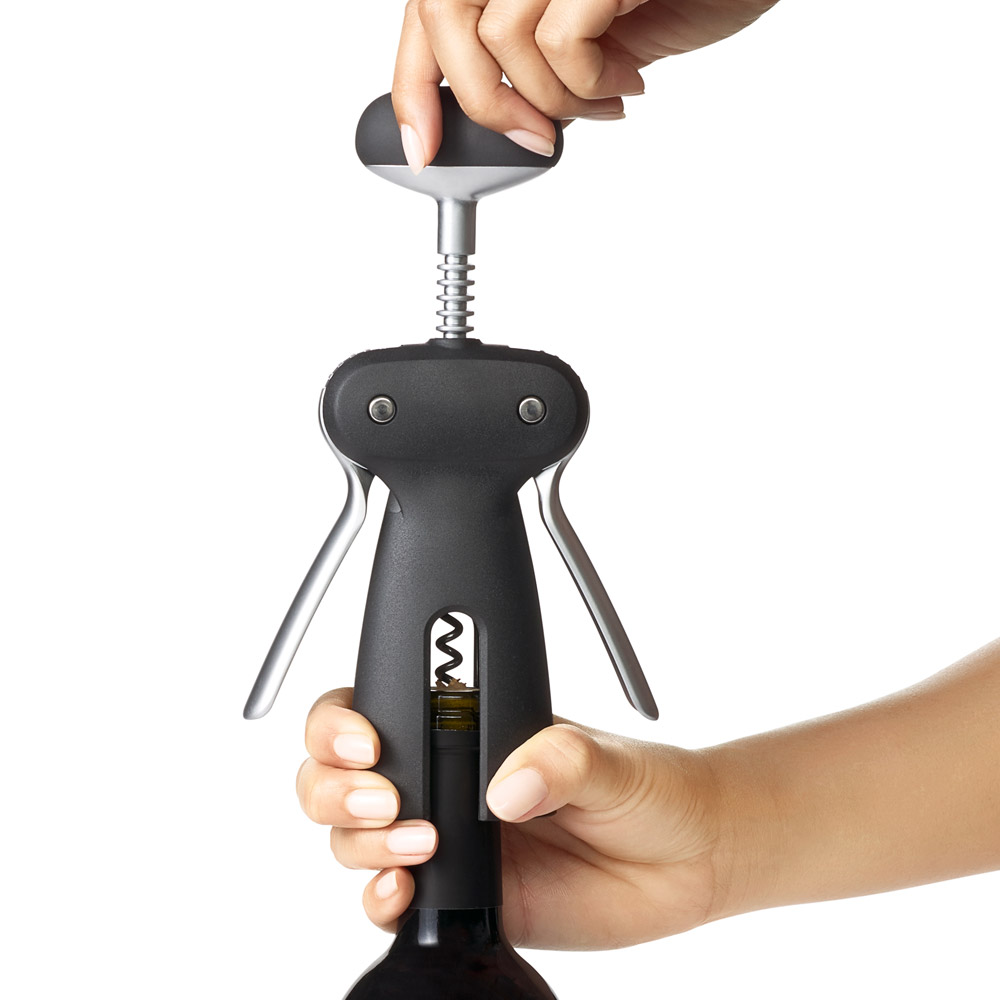 OXO Steel Winged Corkscrew with Removable Foil Cutter Peter's of