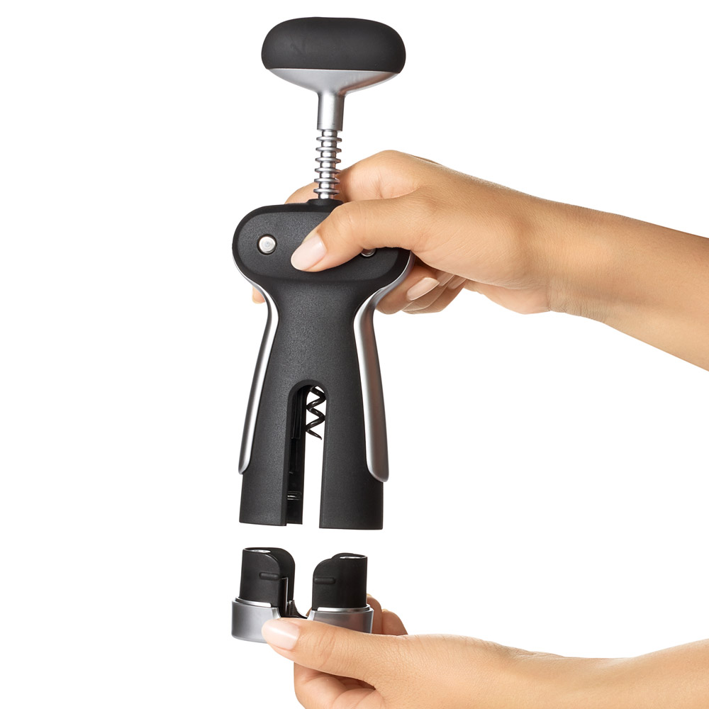 OXO Steel Winged Corkscrew with Removable Foil Cutter Peter's of