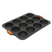 Bakemaster - Silicone 12 Cup Dome Tray 35.5x24.5cm