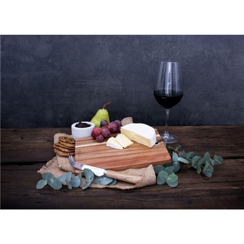 Peer Sorensen - Rectangular Cheese Serving Board w/Serrated Cheese Knife
