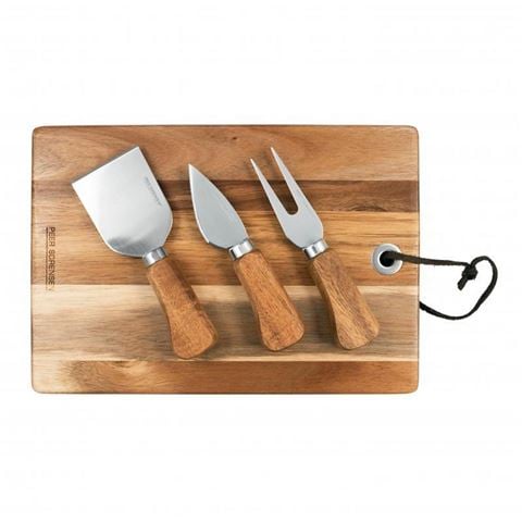 Peer Sorensen - Rectangular Cheese Serving Board w/3 Cheese Knives