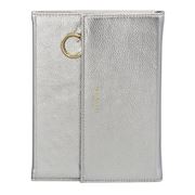 Ted Baker - Notebook with Zip Pencil Case Silver