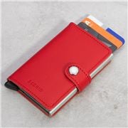 Secrid - Crisple Leather Mini Wallet Red