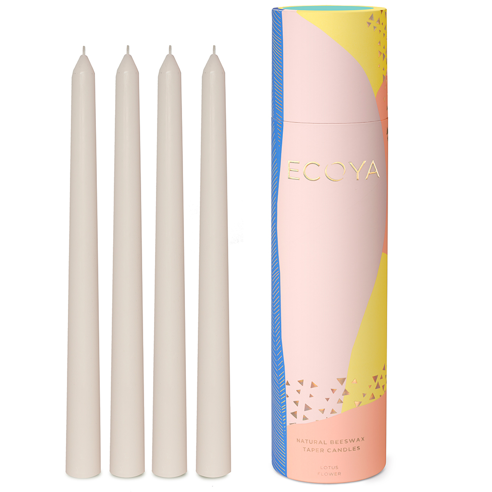 NEW Ecoya Lotus Flower Taper Candles 9336022016745 eBay