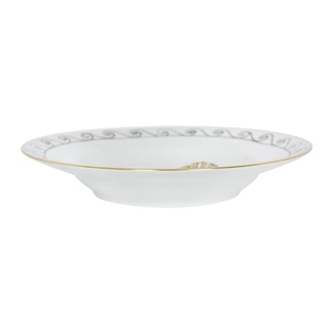 Richard Ginori Il Viaggio Crown Soup Plate White 24.5cm - Peter's of Kensington