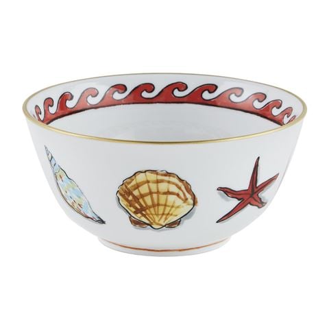 Richard Ginori Il Viaggio Shell Bowl White 17cm - Peter's of Kensington