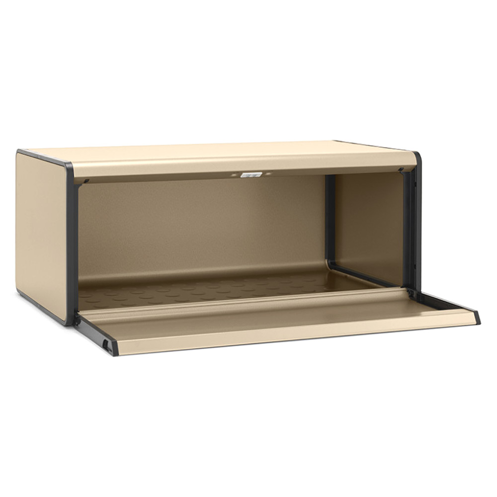 Brabantia Fall Front Bread Bin Champagne Peter's of Kensington